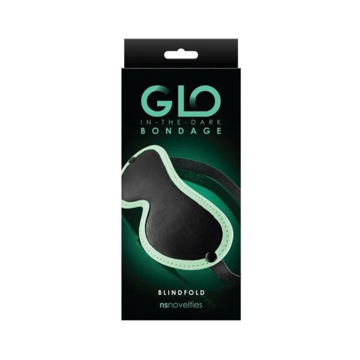 GLO Bondage Blindfold Green New Sensations - NS Novelties Toys - Fetish