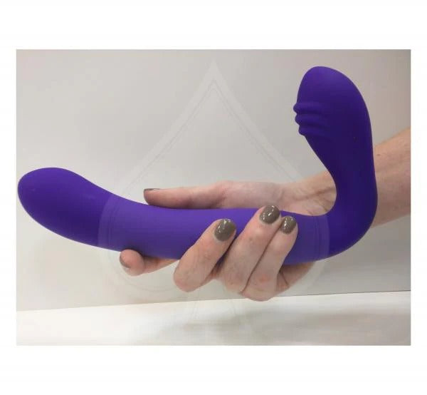 Rechargeable Silicone Love Rider Strapless Strap-on - Purple Love Rider Toys - Couples
