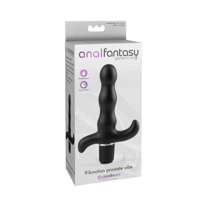 Anal Fantasy Prostate Vibe 9 Function Black Pipedream Products Toys - Anal Toys