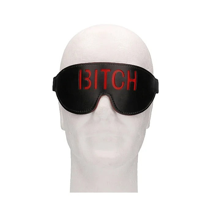Ouch! Blindfold - BITCH - Black Shots America Toys - Fetish