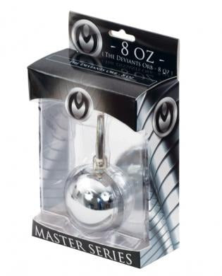 The Deviants Orb 8 Ounces Ball Weight Silver Master Series Toys - Fetish