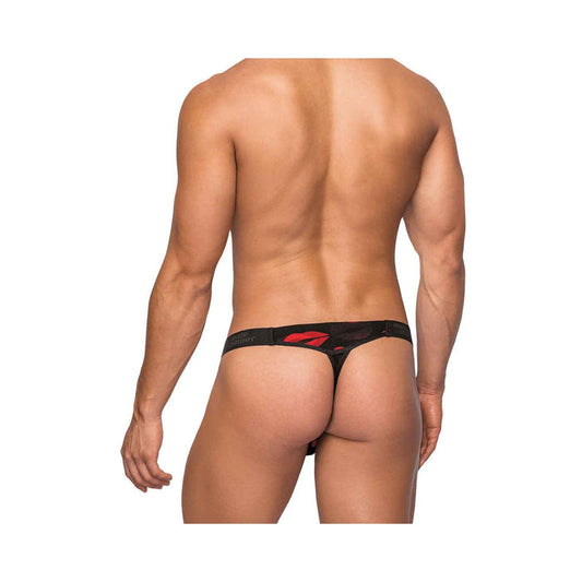 Male Power Kiss Me Micro Thong-Black L/XL-Boxed MAGIC MOMENTS INTERNATIONAL Men