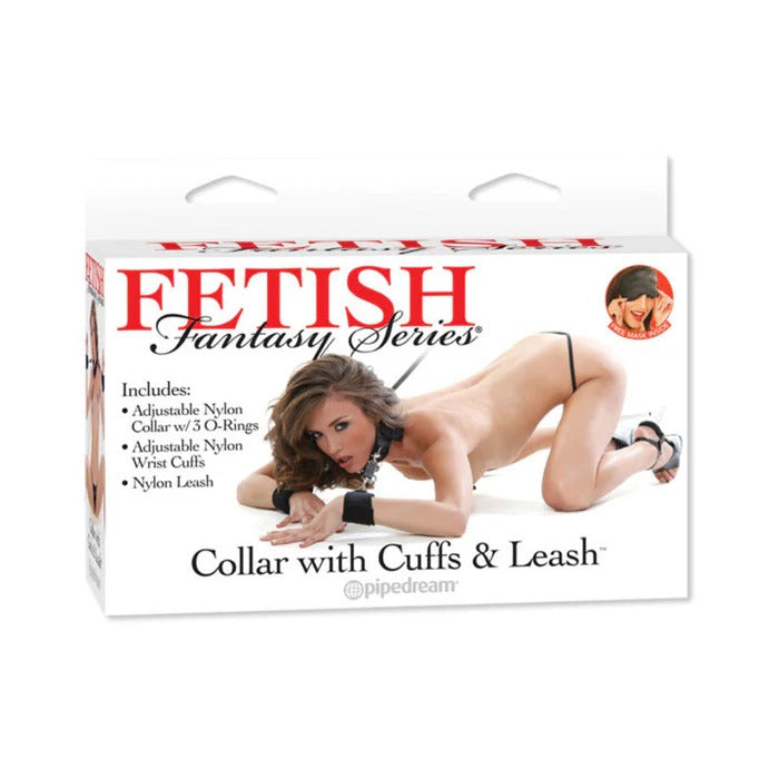 Fetish Fantasy Collar With Cuffs And Leash Pipedream Products Toys - Fetish