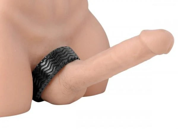 Tread Ultimate Tire Cock Ring Black Master Series Toys - Cockrings