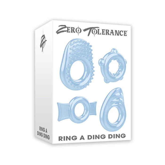 ZT Ring A Ding Ding Cock Ring Set Of 4 Zero Tolerance Toys - Cockrings