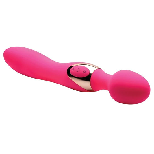 10x Dual Duchess 2-in-1 Silicone Massager - Pink Wand Essentials Toys - Vibrators