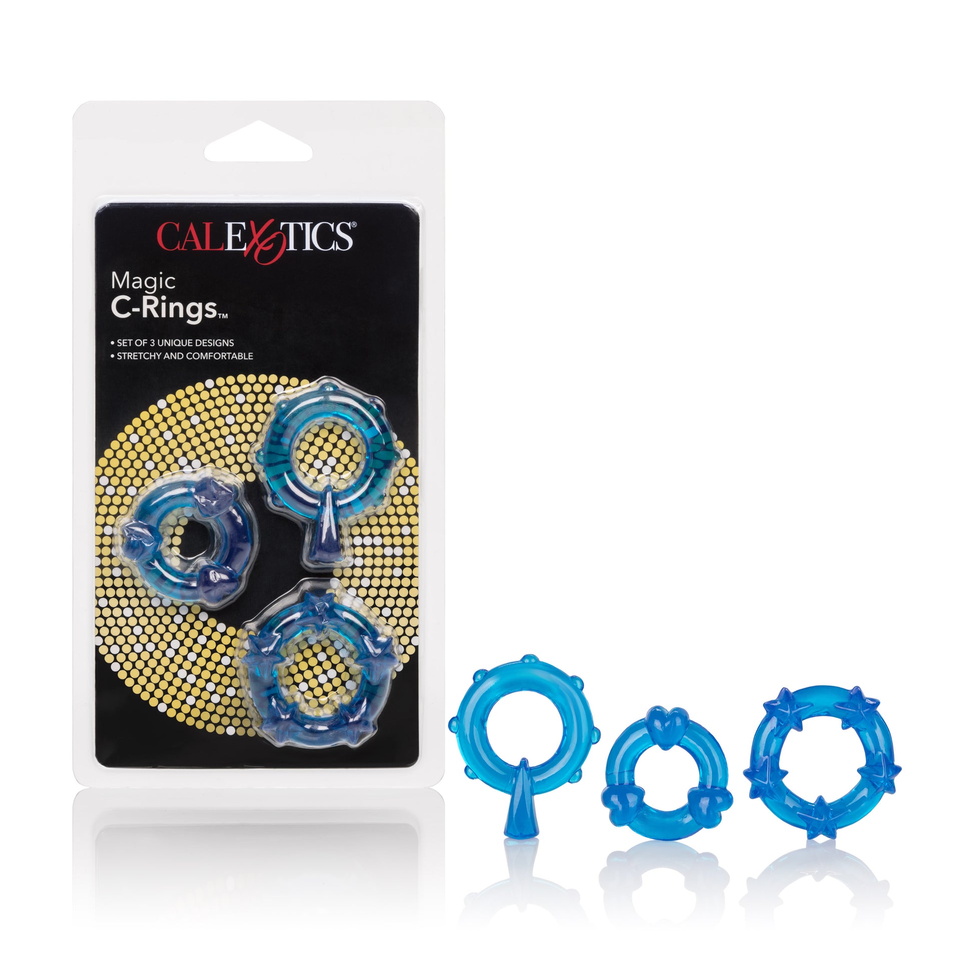 Magic C-Rings - Blue Default Title CalExotics - California Exotic Novelties Toys - Cockrings