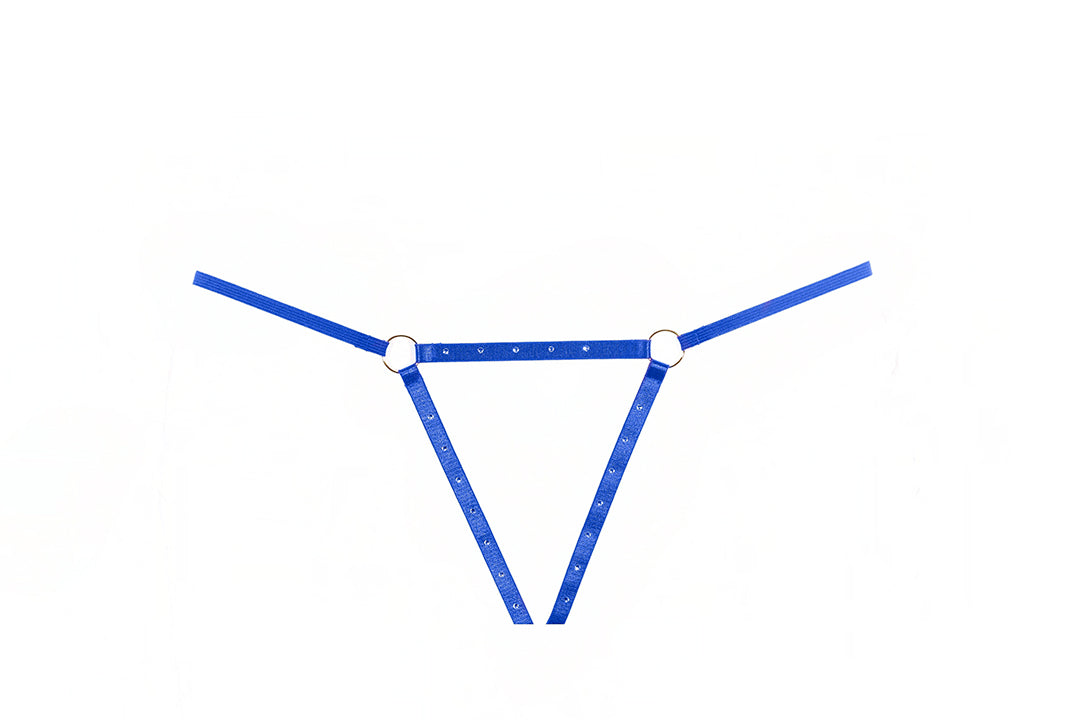Allure Garter Belt & Open Panty Set Blue Allure Lingerie Women - Lingerie - Garters