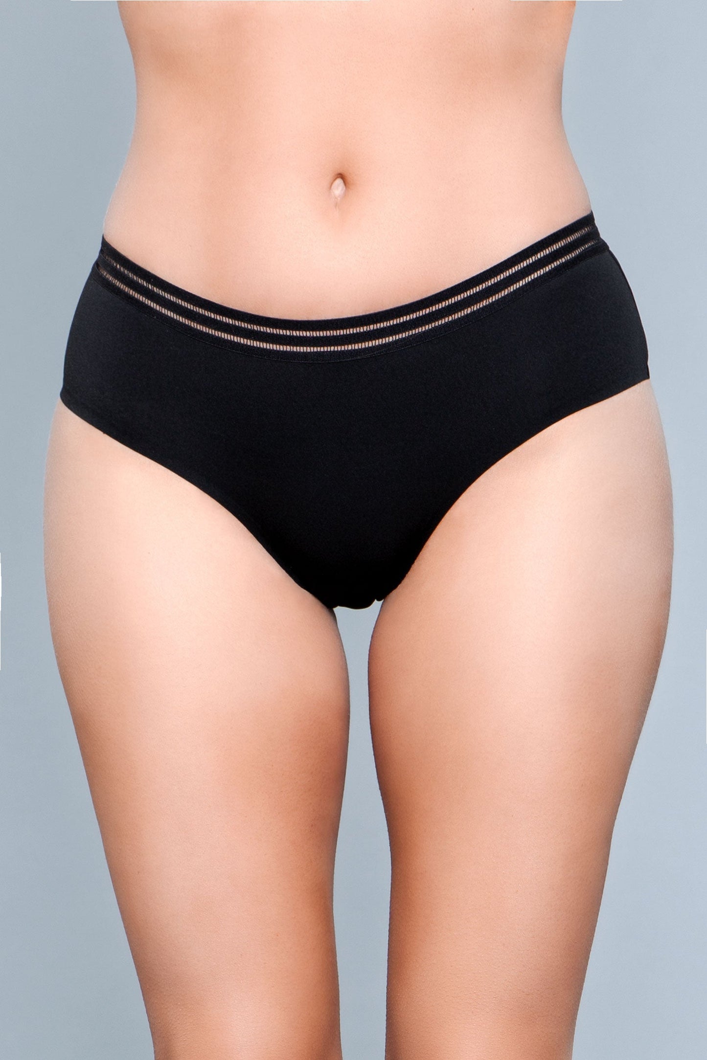 Elevate your everyday comfort with these seamless microfiber panties, designed to provide an invisible look under your clothing. Featuring a delicately trimmed waist detail, they offer a touch of elegance while ensuring a snug and flattering fit. Mid-rise Striped waist trim Moderate coverage