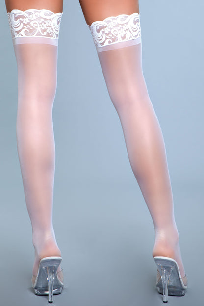 1919 Lace Over It Thigh Highs Be Wicked Women - Lingerie - Hosiery