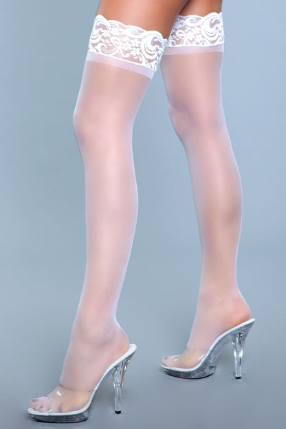 1919 Lace Over It Thigh Highs Be Wicked Women - Lingerie - Hosiery