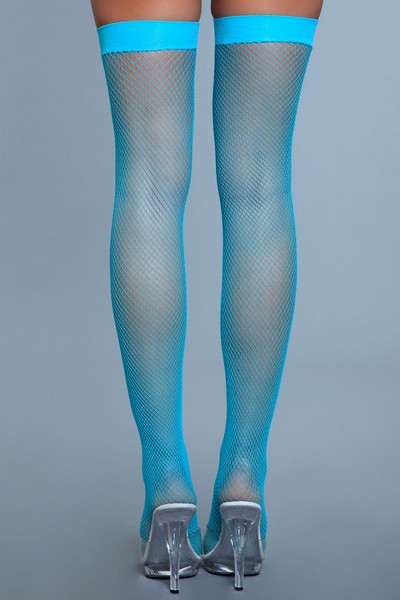 1931 Nylon Fishnet Thigh Highs Be Wicked Women - Lingerie - Hosiery