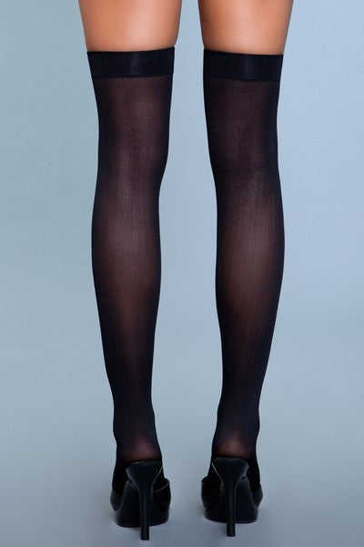 1932 Opaque Nylon Thigh Highs Be Wicked Women - Lingerie - Hosiery
