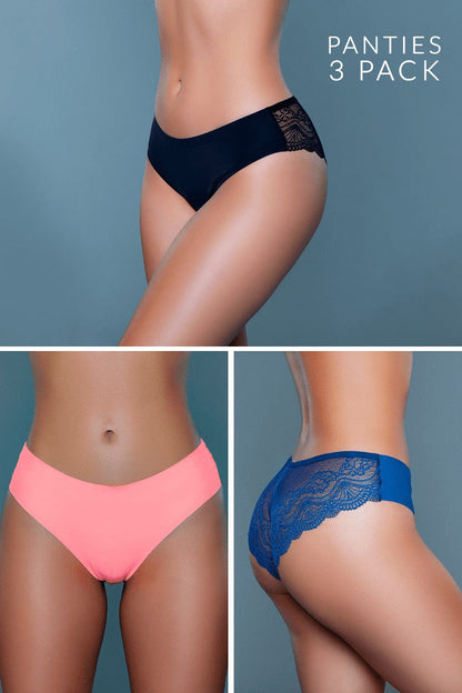 22083PK Arden Cheeky Panty Pack Be Wicked Women - Lingerie - Panty