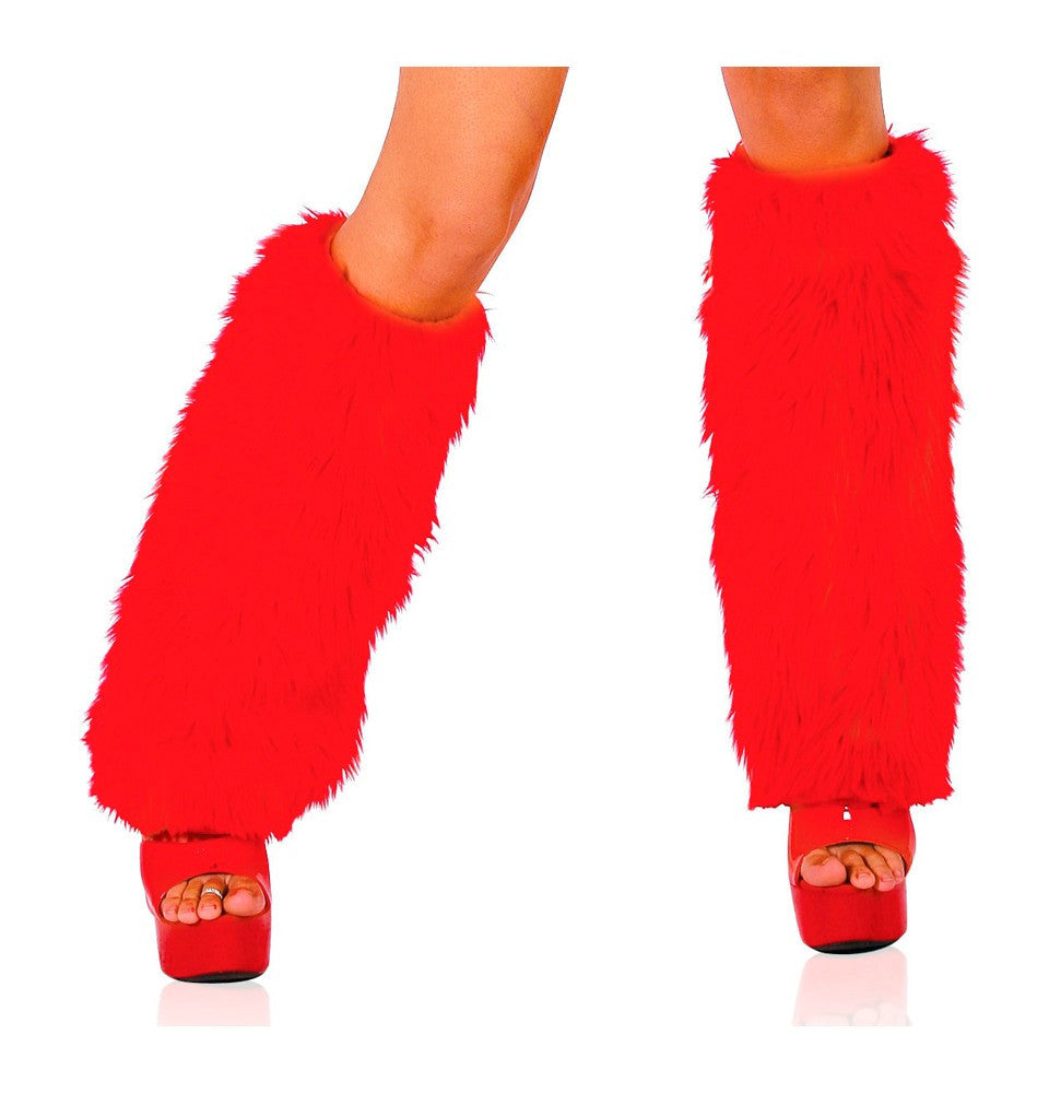 Fur Boot Covers Red O S Roma Confidential Costume Women - Costumes