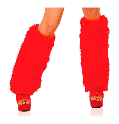 Fur Boot Covers Red O S Roma Confidential Costume Women - Costumes