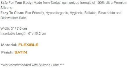 Tantus Sex/Adult Toys Plunge Paddle w/Dildo - 100% Utra-Premium Flexible Silicone BDSM, Sex Play, Foreplay for Couples, Cosplay, Costume Party - Satin, Black