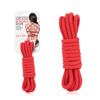 Sexy Bondage Rope 3m / 10ft - Red Default Title Electric Novelties Toys - Fetish