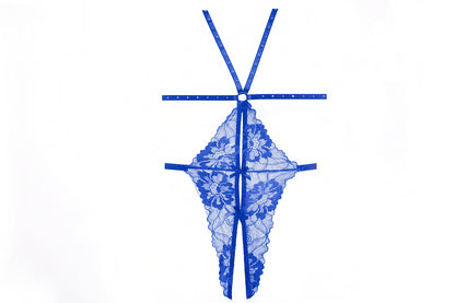 Allure Lace Open Teddy Blue Allure Lingerie Women - Lingerie - Shapewear & Bodysuits