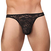 Male Power Stretch Lace Bong Thong Black S/M Default Title Male Power Man