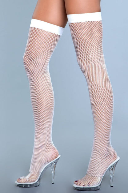 1931 Nylon Fishnet Thigh Highs Be Wicked Women - Lingerie - Hosiery