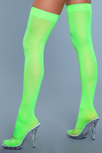 1932 Opaque Nylon Thigh Highs Be Wicked Women - Lingerie - Hosiery