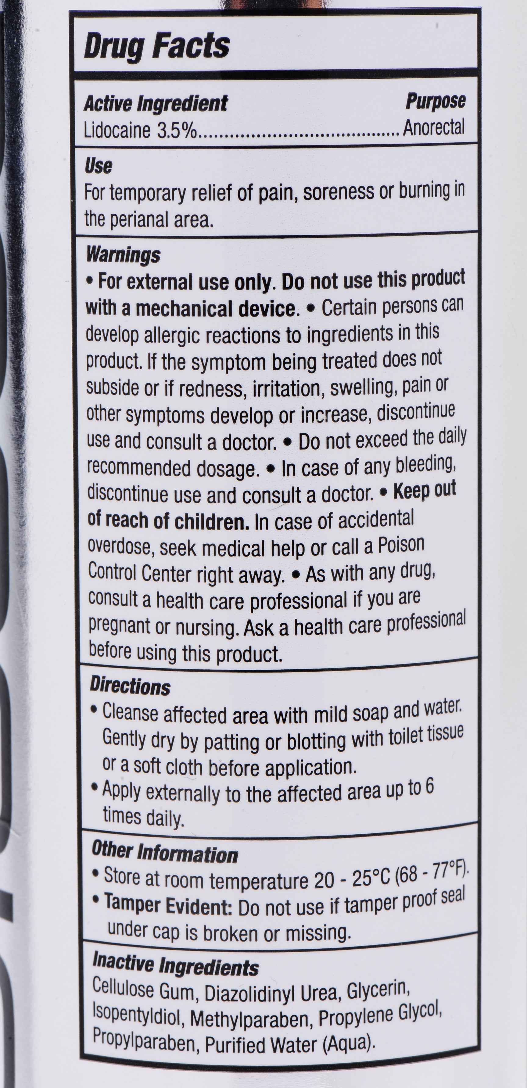 Passion Anal Desensitizing Lubricant - 3.5 Percent Lidocaine - 8.25 Fl. Oz. Default Title XR Brands Toys - Anal Toys