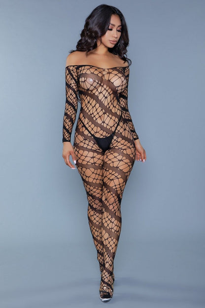 1991 Web of Love Bodystocking Be Wicked Women - Lingerie – Hosiery
