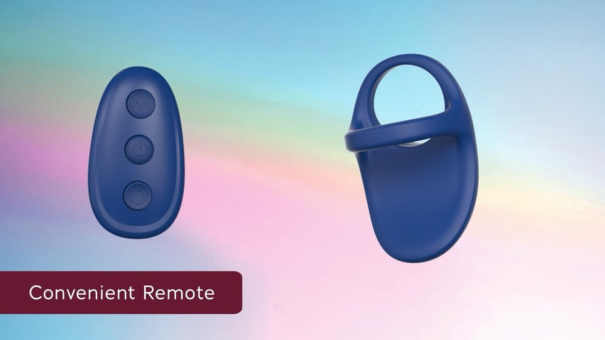 ID Wellness Essentials Dual Passion Remote Control Vibrating Ring ID Lubricants Toys - Cockrings