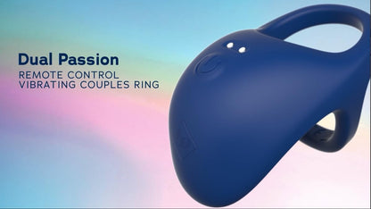 ID Wellness Essentials Dual Passion Remote Control Vibrating Ring ID Lubricants Toys - Cockrings