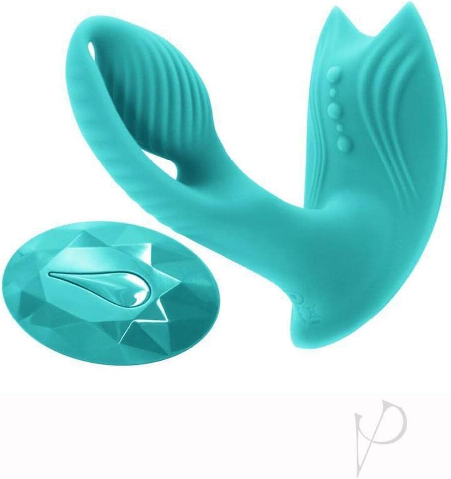 Inya Bump-n-grind Rechargeable Warming Dual Stimulator - Teal New Sensations - NS Novelties Toys - Vibrators