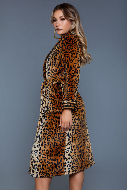 2071 Leopard Robe Be Wicked Women - Sleepwear - Robes