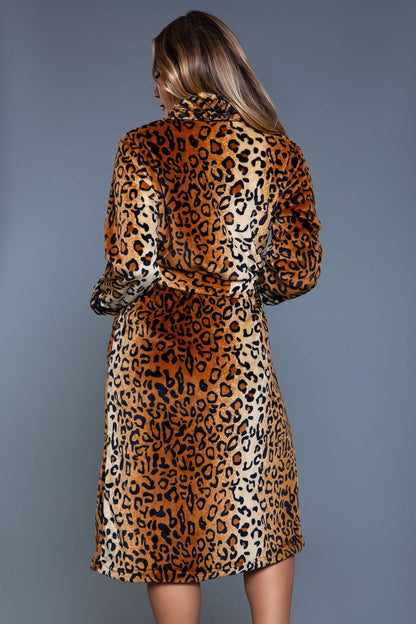 2071 Leopard Robe Be Wicked Women - Sleepwear - Robes