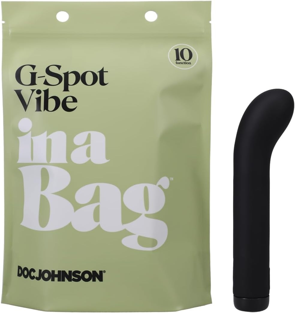 In A Bag Gspot Vibrator Black Doc Johnson Toys - Vibrators