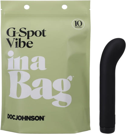 In A Bag Gspot Vibrator Black Doc Johnson Toys - Vibrators
