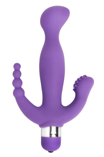 Amethyst 7 Mode Triple Stimulation Vibe Purple Default Title Vogue Toys - Dildos