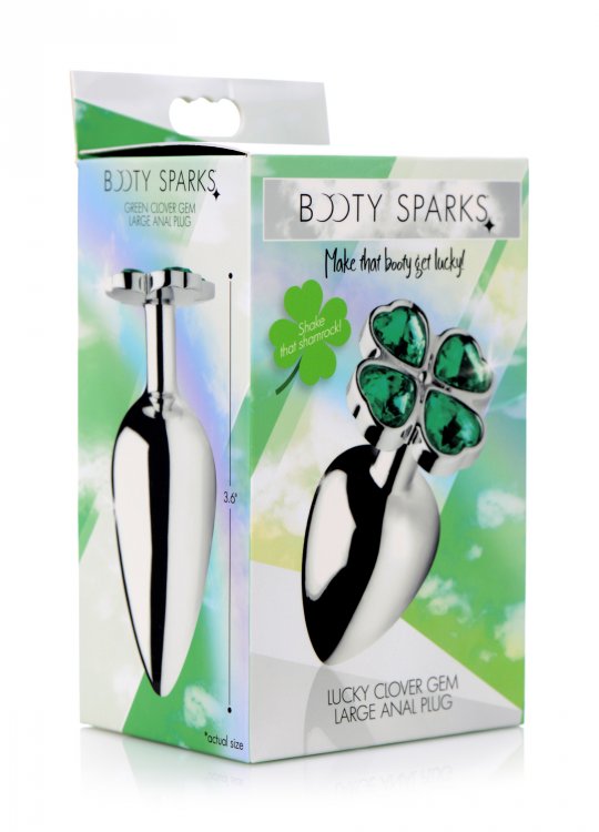 Lucky Clover Gem Anal Plug - Large Default Title XR Brands Toys - Anal Toys