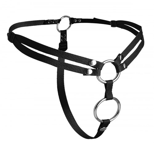 Unity Double Penetration Strap on Harness Default Title XR Brands Toys - Fetish