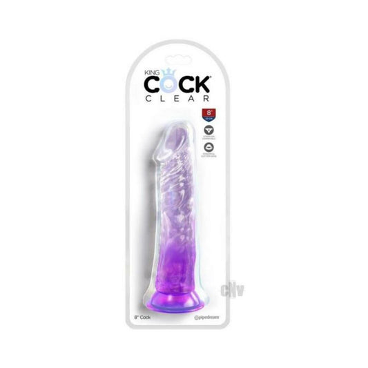 King Cock Clear 8in Purple Default Title King Cock Toys - Dildos
