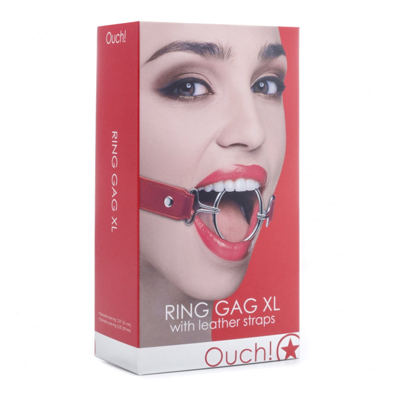 Ouch! Ring Gag XL - Red