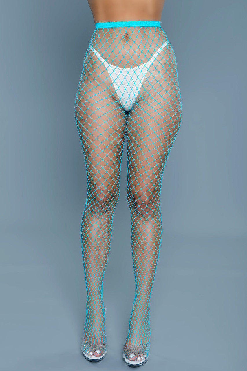 Oversized Fishnet Pantyhose Solid waistband Thong not included.