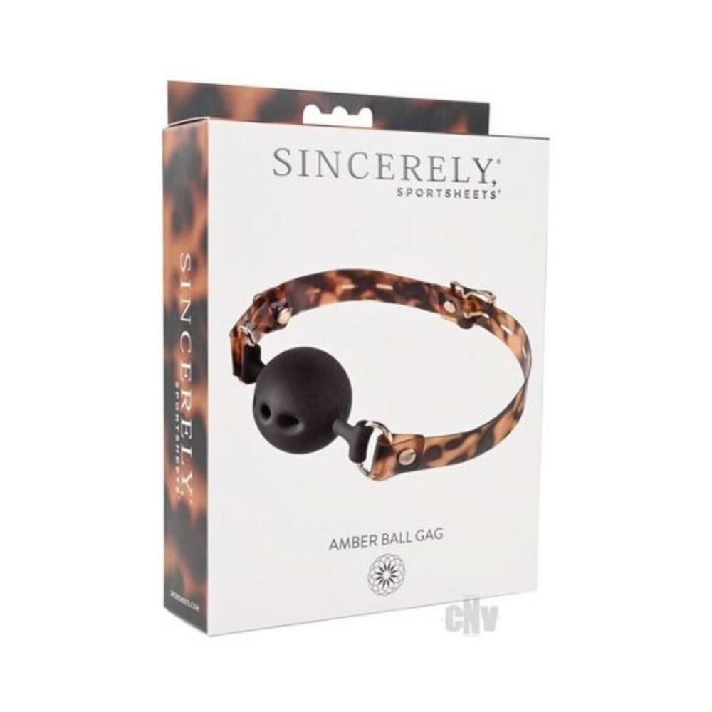 Sincerely Amber Ball Gag Default Title Sportsheets Toys - Fetish