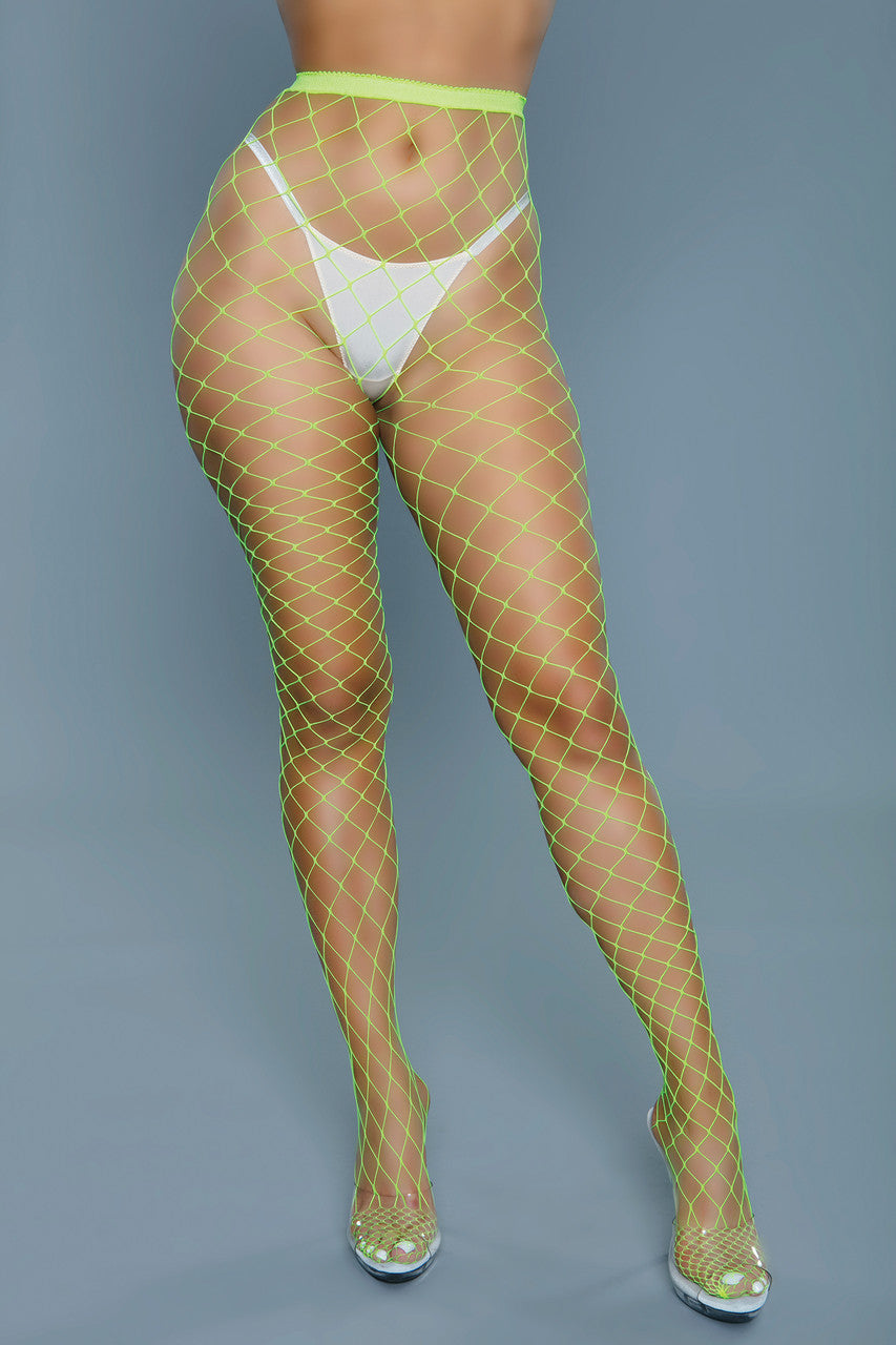 Dive into the timeless allure of fishnets, a versatile addition to any fashion-forward wardrobe. Fishnets offer endless styling possibilities, whether you want to add an edgy touch to your everyday look or aim for high-impact glamour for a night out. Elastic high-waist Wide fishnet pattern from toe to waist Follow care instructions. Thong not included.