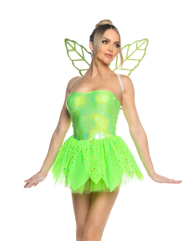 3pc Happy Thoughts Pixie Green Roma Confidential Costume Women - Costumes