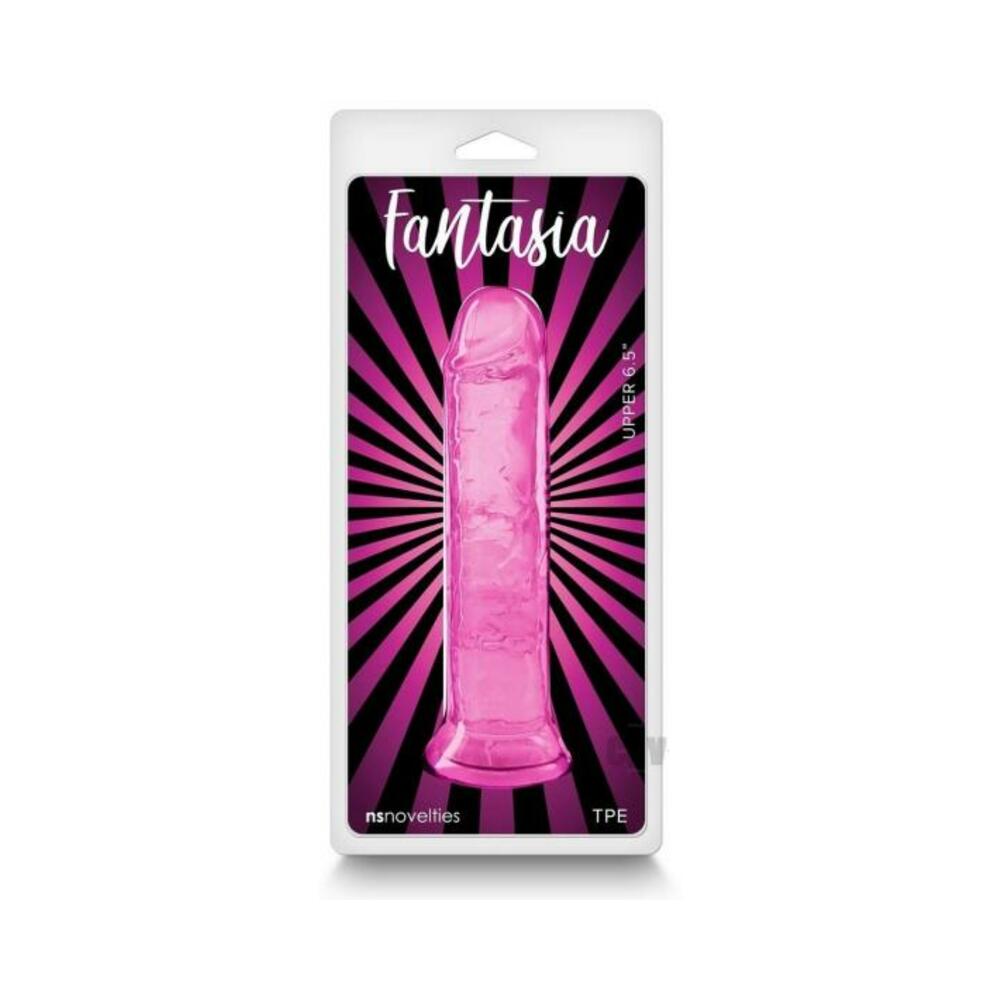 Fantasia Upper 6.5 In. Jelly Dildo Pink Default Title Pink Toys - Dildos
