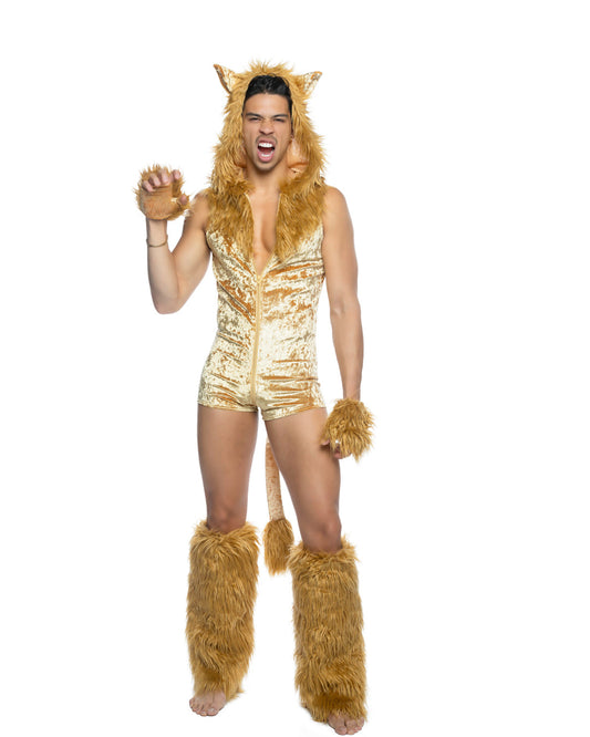 2pc Lusty Lion King Gold Roma Confidential Costume Women - Costumes