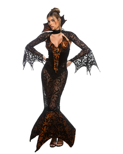 5pc Transylvania Bat Temptress Roma Confidential Costume Women - Costumes