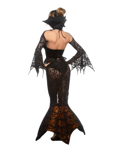 5pc Transylvania Bat Temptress Roma Confidential Costume Women - Costumes