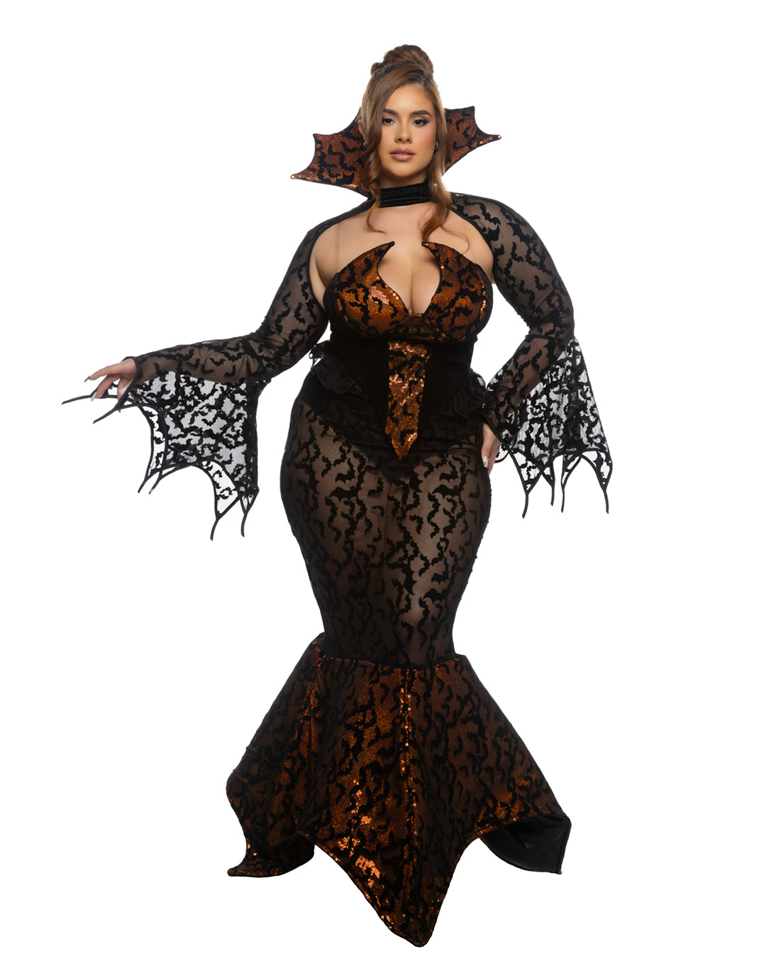 5pc Transylvania Bat Temptress Roma Confidential Costume Women - Costumes