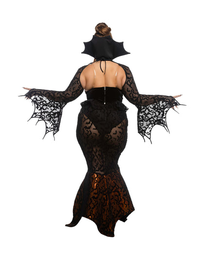5pc Transylvania Bat Temptress Roma Confidential Costume Women - Costumes